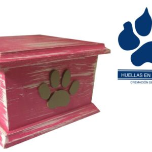 Cofre Tapa Chica — urna personalizada para cremación de mascotas
