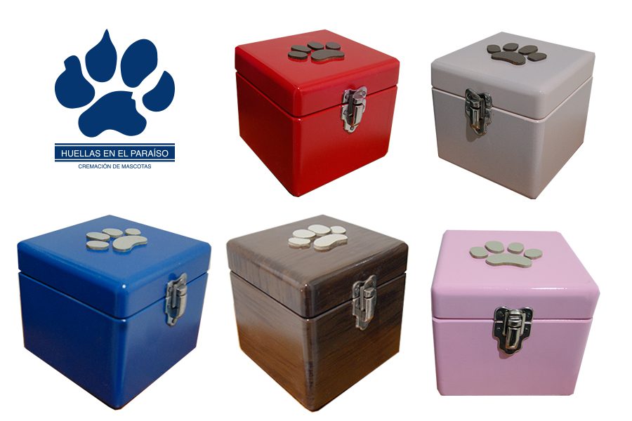 Cofre Mediano Broche — urna personalizada para cremación de mascotas