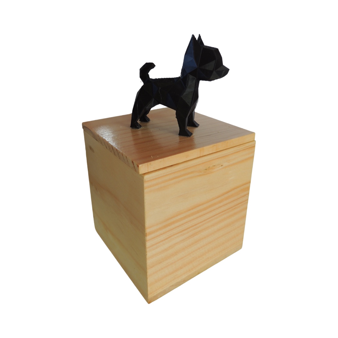 Urna Básica · Chihuahua 3D — urna personalizada para cremación de mascotas